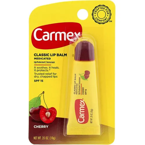 Бальзам для губ «вишня» Carmex Cherry Lip Balm Tube SPF15, 10 г.