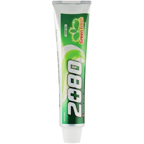 Зубная паста от кариеса «зеленый чай и мята» Dental Clinic 2080 Green Fresh Toothpaste, 120 г.