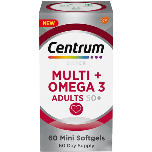 Мультивитаминный комплекс для людей 50+ Centrum Silver Multi+Omega 3 Adults 50+ Multivitamin с Омега 3