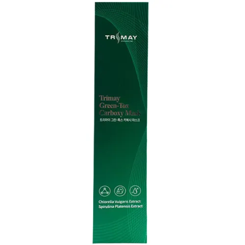Маска для карбокситерапії обличчя та шиї Trimay Green-Tox Carboxy Mask, 25 мл.