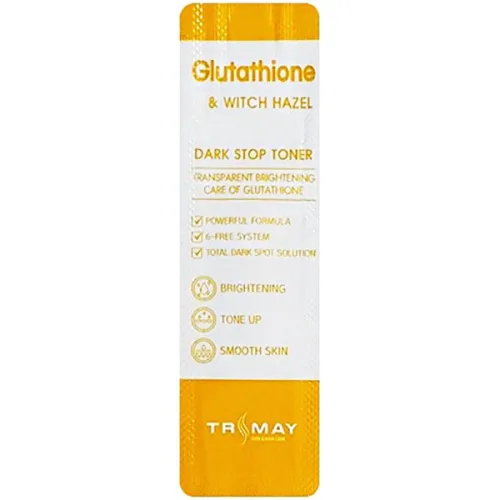 Тонер для сяйва шкіри обличчя Trimay Glutathione & Witch Hazel Dark Stop Toner з глутатіоном, 1 мл.