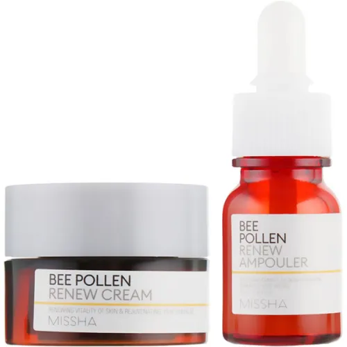 Набір для обличчя Missha Bee Pollen 2 Kind Set з екстрактом бджолиного пилку, 2 шт. х 10 мл.