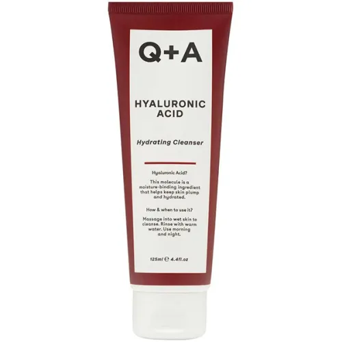 Увлажняющий очищающий гель для лица Q+A Hyaluronic Acid Hydrating Cleanser Gel с гиалуроновой кислотой, 125 мл.