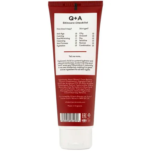 Увлажняющий очищающий гель для лица Q+A Hyaluronic Acid Hydrating Cleanser Gel, 125 мл. - вид 2