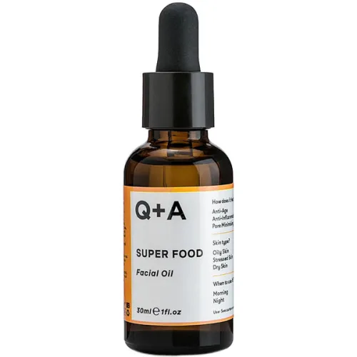 Мультивитаминное масло для лица Q+A Super Food Facial Oil, 30 мл.