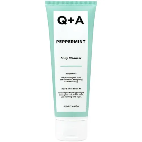 Очищающий гель для лица Q+A Peppermint Daily Cleanser с экстрактом мяты, 125 мл.