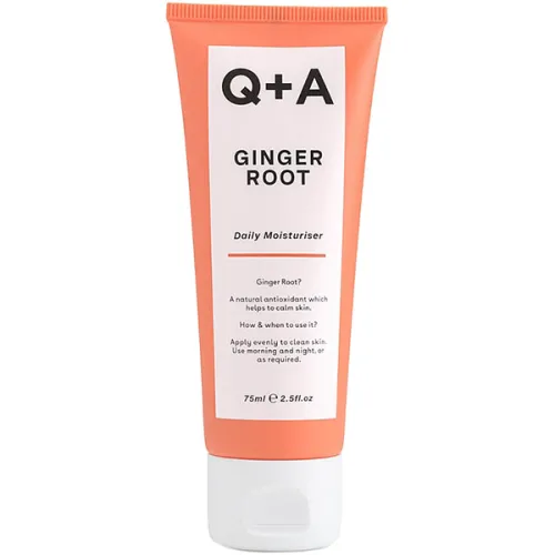 Зволожувальний крем для обличчя Q+A Ginger Root Daily Moisturiser з екстрактом імбиру, 75 мл.