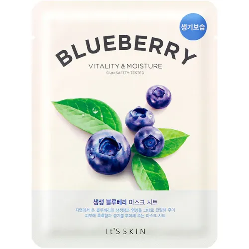 Тканинна маска для обличчя It’s Skin The Fresh Blueberry Mask Sheet з екстрактом чорниці, 21 г.