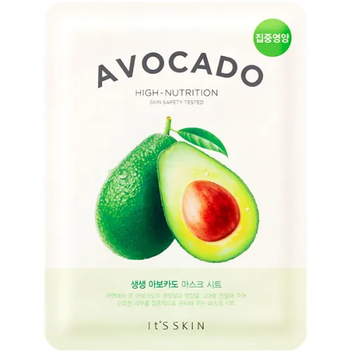 Тканинна маска для обличчя It’s Skin The Fresh Avocado Mask Sheet з екстрактом авокадо, 21 г.