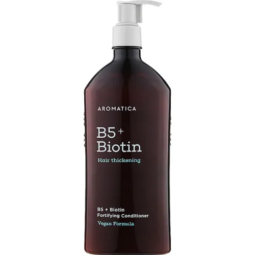 Зміцнюючий кондиціонер для волосся Aromatica B5 + Biotin Fortifying Conditioner з вітаміном В5 та біотином, 400 мл.