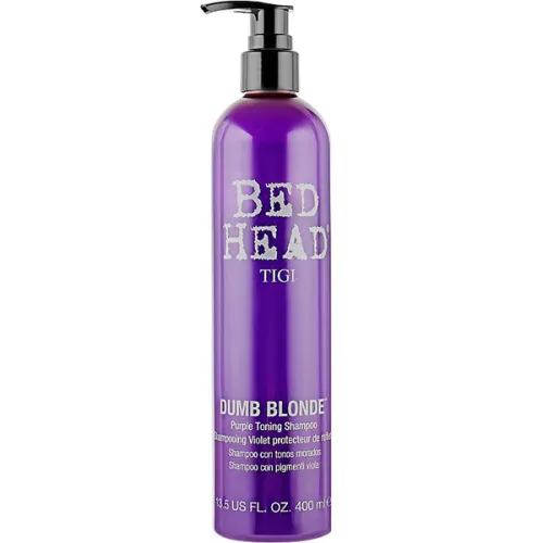 Тонуючий шампунь для світлих типів волосся Tigi Bed Head Dumb Blonde Purple Toning Shampoo, 400 мл.