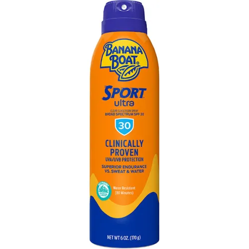 Сонцезахисний спрей для обличчя та тіла Banana Boat Ultra Sports Clear Sunscreen Spray SPF30, 170 г.