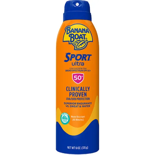 Солнцезащитный спрей для лица и тела Banana Boat Ultra Sports Clear Sunscreen Spray SPF50+, 170 г.