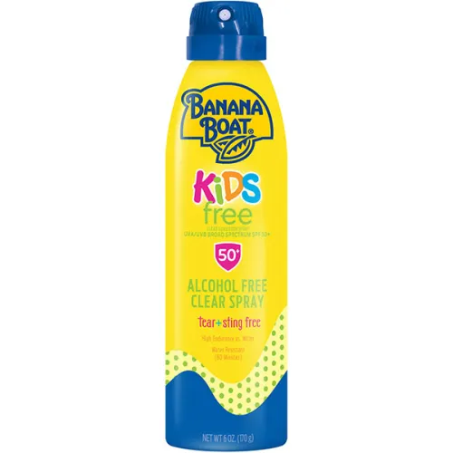 Дитячий сонцезахисний спрей для обличчя та тіла Banana Boat Kids Free Clear Sunscreen Spray SPF50+, 170 г.