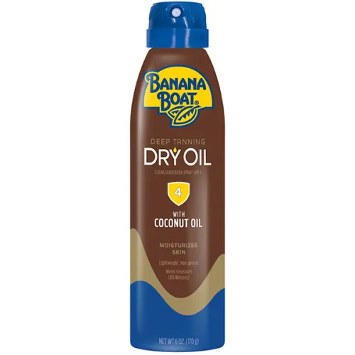 Сонцезахисний спрей для обличчя та тіла Banana Boat Dry Oil Clear Sunscreen Spray SPF4, 170 г.