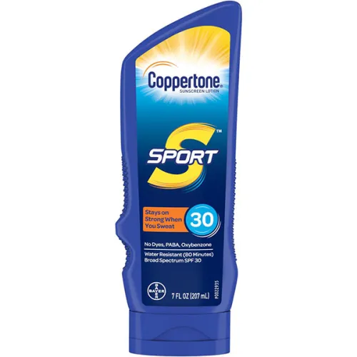 Солнцезащитный лосьон для лица и тела Coppertone Sport Sunscreen Lotion SPF30, 207 мл.