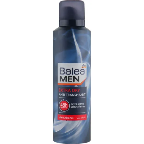 Аерозольний дезодорант антиперспірант Balea Men Extra Dry Anti-Perspirant, 200 мл.