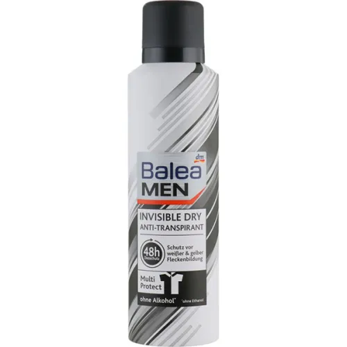 Аерозольний невидимий антиперспірант Balea Men Invisible Dry Anti-Perspirant, 200 мл.