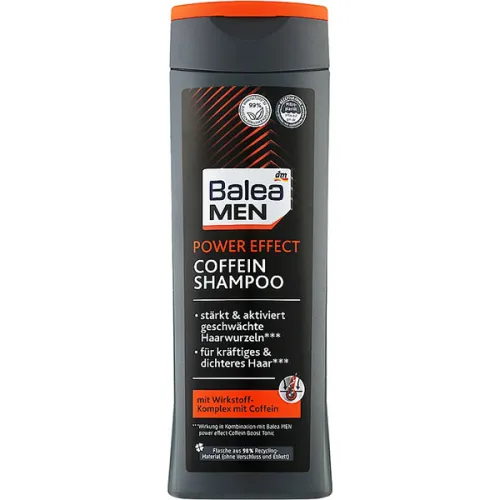 Шампунь для волосся Balea Men Power Effect Coffein Shampoo з екстрактом кофеїну, 250 мл.