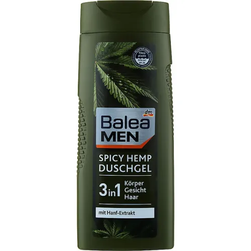 Шампунь-гель для душу «пряна конопля» Balea Men Spicy Hemp Shower Gel, 300 мл.