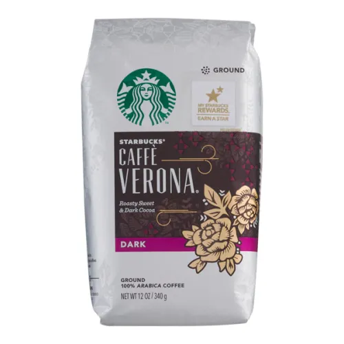 Молотый кофе сильной обжарки Starbucks Dark Caffe Verona Ground Coffee, 340 г.