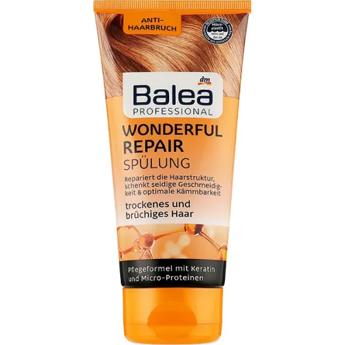 Кондиціонер для волосся «чудове відновлення» Balea Wonderful Repair Rinse, 200 мл.