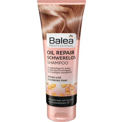 Шампунь для волос «невесомое восстановление маслом» Balea Oil Repair Weightless Shampoo, 250 мл.