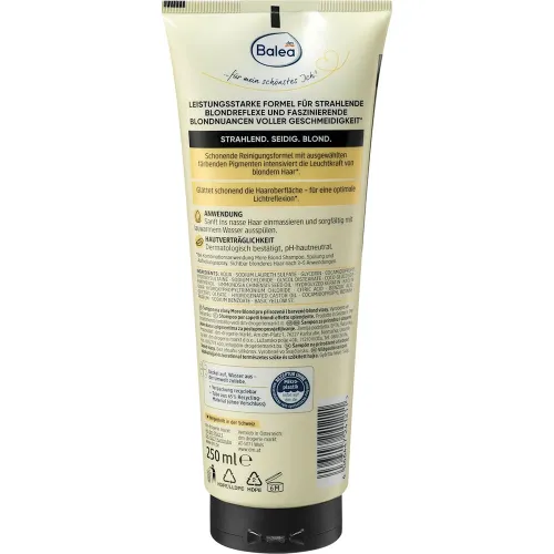 Шампунь для волосся «більше блонду» Balea More Blond Shampoo, 250 мл. - вигляд 2