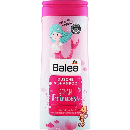 Дитячий гель-шампунь для душу «принцеса океану» Balea Shower & Shampoo Kids Ocean Princess, 300 мл.