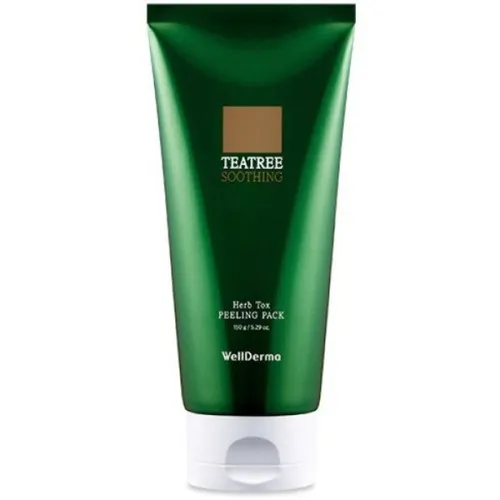 Пілінг-маска WellDerma Chadew Tea Tree Herb Tox Peeling Pack з мікроголками та екстрактом чайного дерева, 150 г.