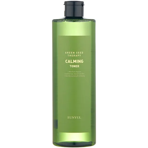 Успокаивающий тонер для лица Eunyul Green Seed Therapy Calming Toner с экстрактом зеленых плодов, 500 мл.