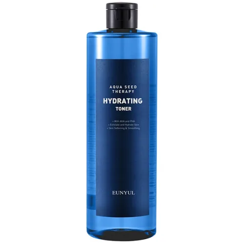 Интенсивно увлажняющий тонер для лица Eunyul Aqua Seed Therapy Hydrating Toner с экстрактом морских водорослей, 500 мл.