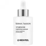 Ампульна сироватка для вирівнювання тону шкіри обличчя Medi Peel Derma Maison Vitabenone Brightening Ampoule, 100 мл.