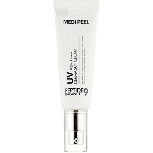 Сонцезахисний крем для обличчя Medi Peel Peptide 9 UV Derma Sun Cream SPF50+ PA++++ з пептидним комплексом, 50 мл.