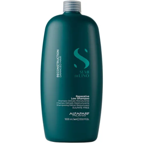 Шампунь для поврежденных волос Alfaparf Milano Semi Di Lino Reconstruction Reparative Low Shampoo, 1000 мл.