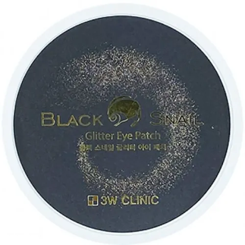 Гидрогелевые патчи для глаз 3W Clinic Black Snail Glitter Eye Patch с экстрактом черной улитки