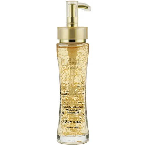 Восстанавливающая эссенция для лица 3W Clinic Snail Mucus Gold Peptide Essence с улиточным муцином и пептидами, 150 мл.