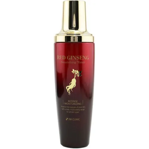 Тонер для обличчя 3W Clinic Red Ginseng Nourishing Toner з екстрактом червоного женьшеню, 130 мл.