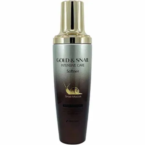 Омолоджуючий софтнер для обличчя 3W Clinic Gold & Snail Intensive Care Softener із золотом та муцином равлика, 130 мл.