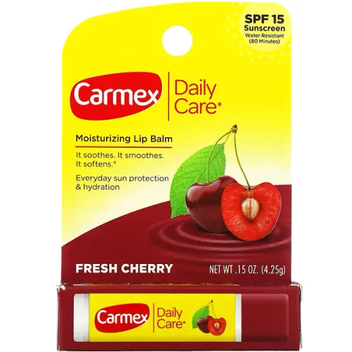 Бальзам для губ у стіку «вишня» Carmex Protecting Lip Balm Cherry SPF15, 4.25 г. без уп.