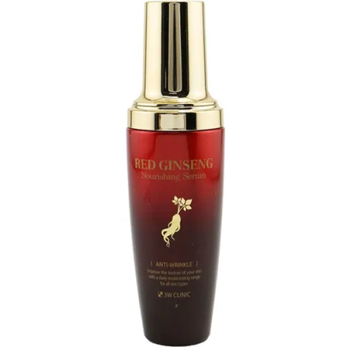 Питательная сыворотка для лица 3W Clinic Red Ginseng Nourishing Serum с экстрактом красного женьшеня, 50 мл.