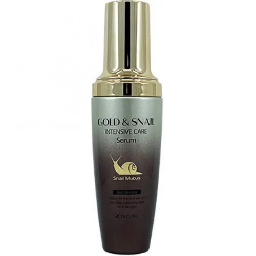 Омолоджуюча сироватка для обличчя 3W Clinic Gold & Snail Intensive Care Serum з екстрактом золота та муцином равлика, 50 мл.