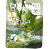 Тканинна маска для обличчя 3W Clinic Fresh Aloe Mask Sheet з екстрактом алое, 23 мл.