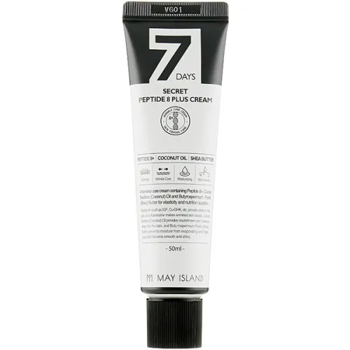 Крем для лица May Island 7 Days Secret Peptide 8 Plus Cream с 8 пептидами, 50 мл.