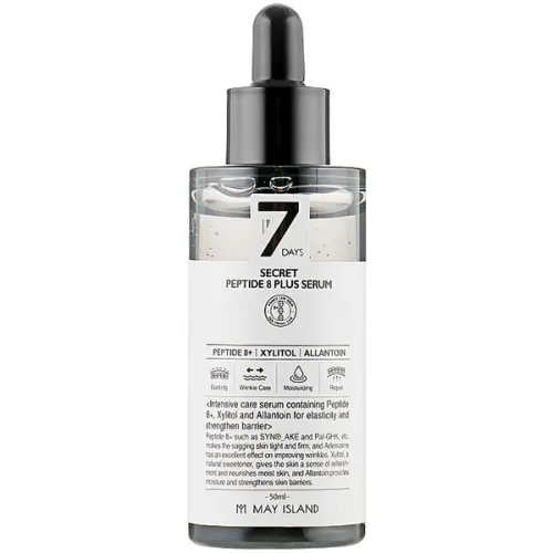 Сыворотка для лица May Island 7 Days Secret Peptide 8 Plus Serum с 8 пептидами, 50 мл.
