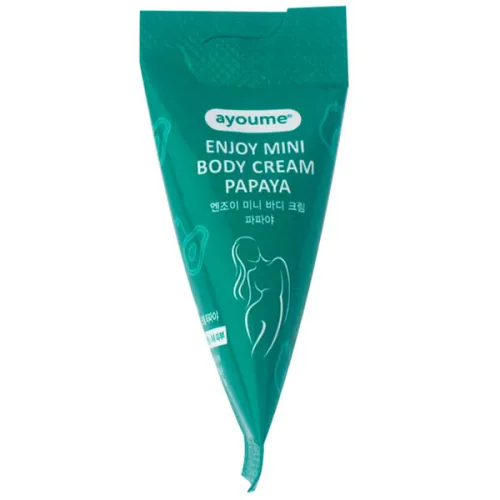 Крем для тела Ayoume Enjoy Mini Body Cream Papaya с экстрактом папайи, 10 г.