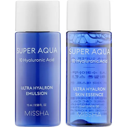 Набір для обличчя Missha Super Aqua Ultra Hyalron Set з 10 видами гіалуронової кислоти