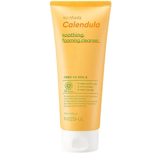 Пенка для умывания Missha Su:Nhada Calendula Soothing Foaming Cleanser с экстрактом календулы