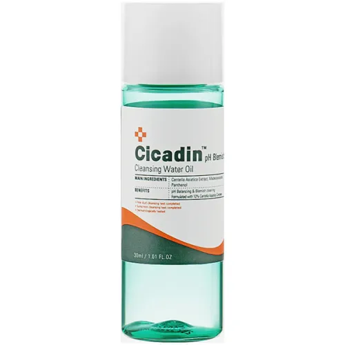 Гідрофільна олія для обличчя Missha Cicadin pH Blemish Cleansing Water Oil, 30 мл.