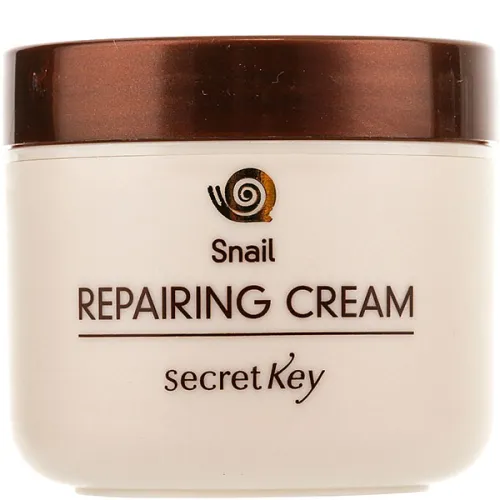 Восстанавливающий крем для лица Secret Key Snail+EGF Repairing Cream с муцином улитки, 50 мл.